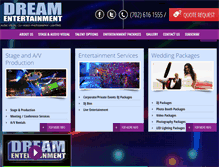 Tablet Screenshot of dreamentertainment.com